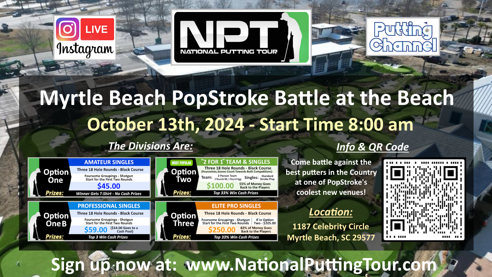 Myrtle Beach PopStroke Flyer